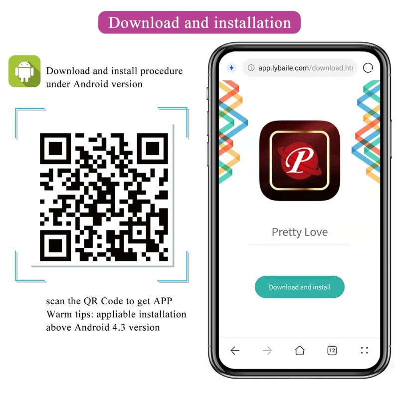 PRETTY LOVE - NYMPH VIBRIERENDES EI APP-GESTEUERT LILA 9 