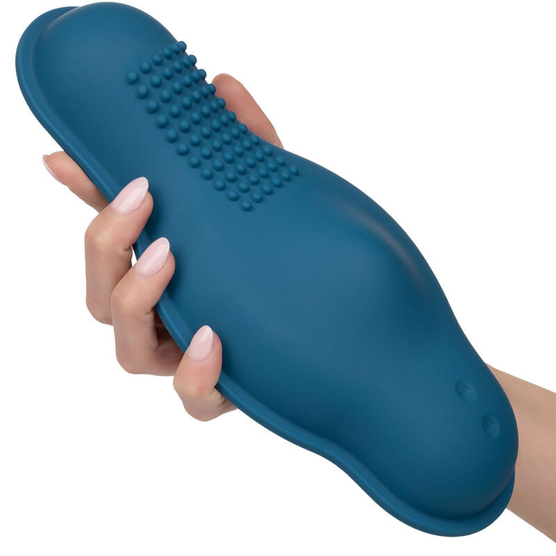 CALEXOTICS - RIDER MASSAGER DOUBLE MOTEUR TÉLÉCOMMANDE BLEU 7 