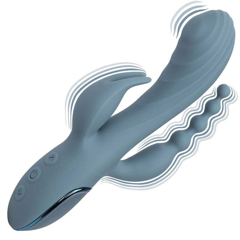 CALEXOTICS - VIBRATEUR TRIPLE ECSTASY GRIS 6 