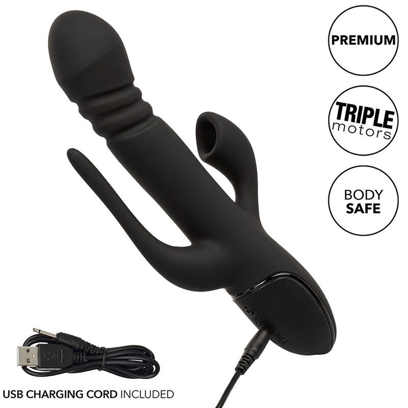 CALEXOTICS - VIBRATOR TRIPLE EUPHORIA SCHWARZ 9 