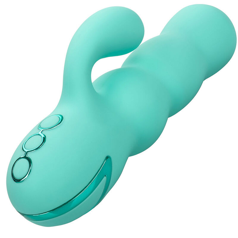 CALEXOTICS - VIBRATEUR DEL MAR DIVA RABBIR AQUA GREEN PAR CALIFORNIA DREAMING 5 