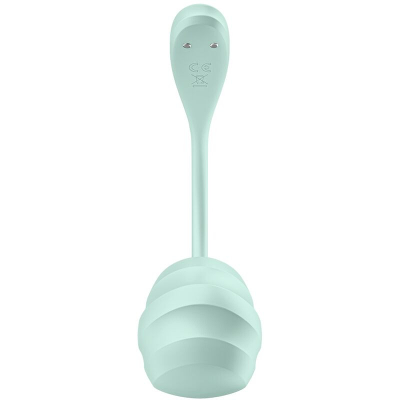 SATISFYER - STIMOLATORE PUNTO G PETALE LISCIO VERDE ACQUA APP GRATUITA 1 