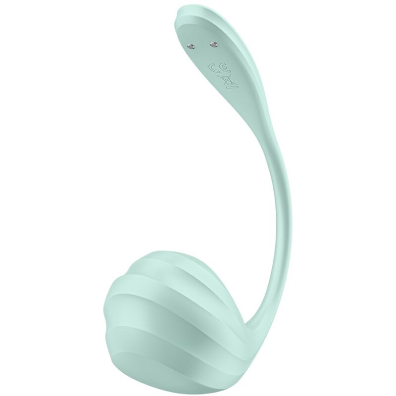 SATISFYER - APPLICATION GRATUITE STIMULATEUR DE POINT G PÉTALE LISSE VERT D'EAU 2 