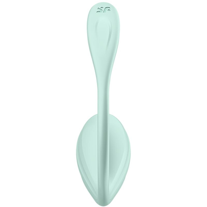 SATISFYER - STIMOLATORE PUNTO G PETALE LISCIO VERDE ACQUA APP GRATUITA 3 