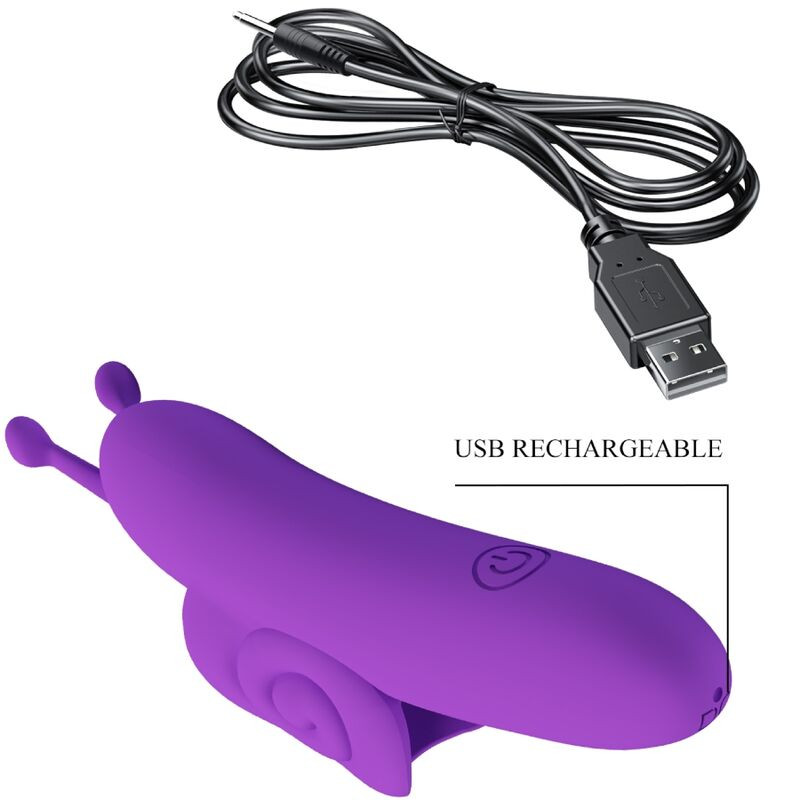 PRETTY LOVE - SNAIL POWERFUL PURPLE FINGER STIMULATOR 6 