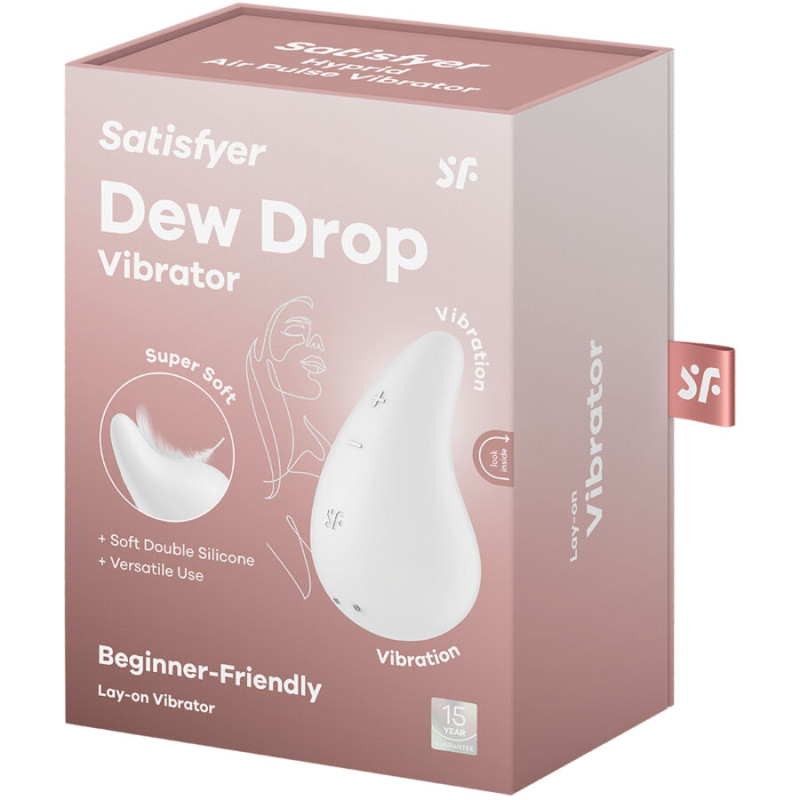 SATISFYER - VIBRATEUR DEW DROP LAY-ON BLANC 4 