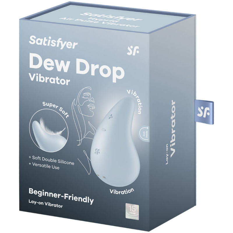 SATISFYER - DEW DROP VIBRATOR LAY-ON BLUE 4 