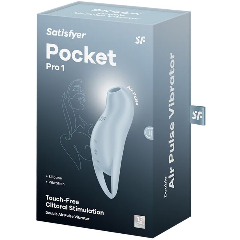 SATISFYER - POCKET PRO 1 KLITORIS-STIMULATOR HELLBLAU 4 