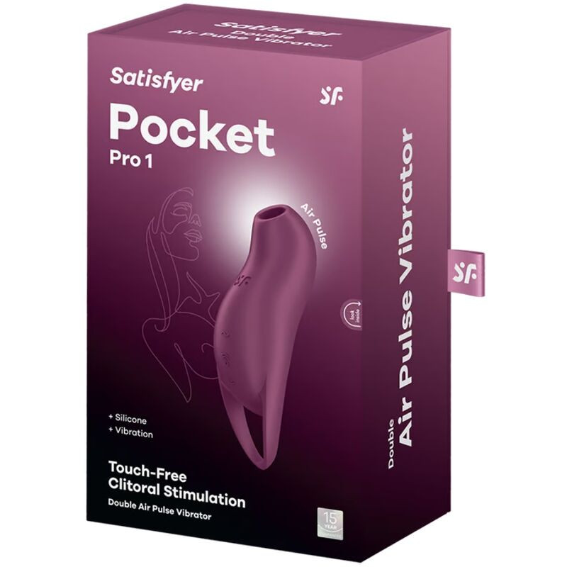 SATISFYER - POCKET PRO 1 STIMOLATORE CLITORIDE GRANATO 4 