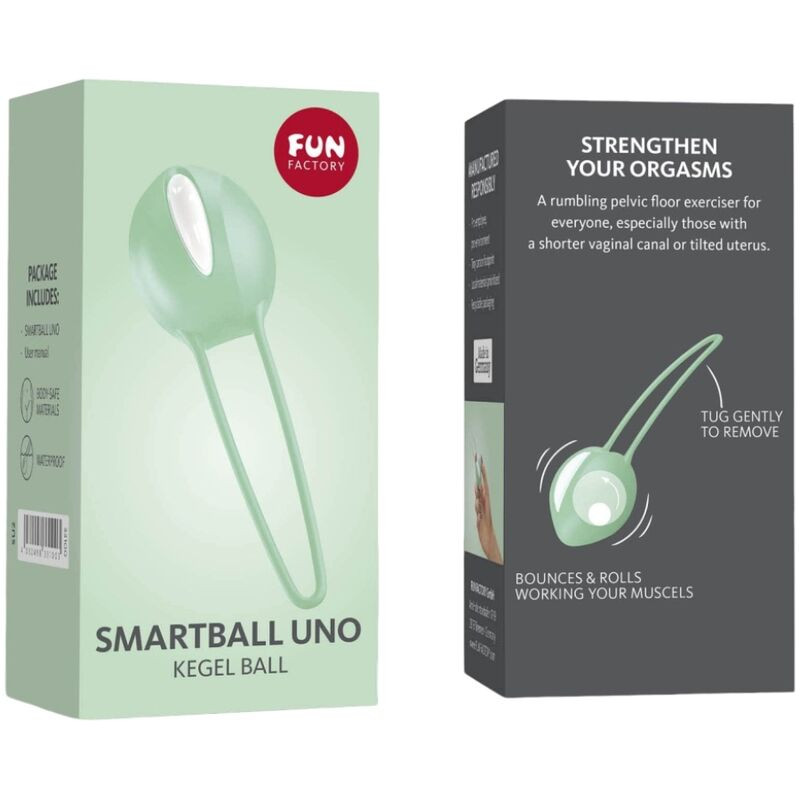 FUN FACTORY - SMARTBALL UNO PELVIC BALL WHITE / GREEN PISTACHIO 3 