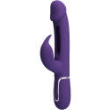 PRETTY LOVE - KAMPAS RABBIT 3 IN 1 MULTIFUNCTION VIBRATOR WITH TONGUE VIOLET 1 