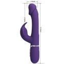 PRETTY LOVE - KAMPAS RABBIT 3 IN 1 MULTIFUNKTIONSVIBRATOR MIT ZUNGE VIOLETT 5 