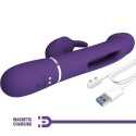 PRETTY LOVE - KAMPAS RABBIT 3 IN 1 MULTIFUNKTIONSVIBRATOR MIT ZUNGE VIOLETT 7 