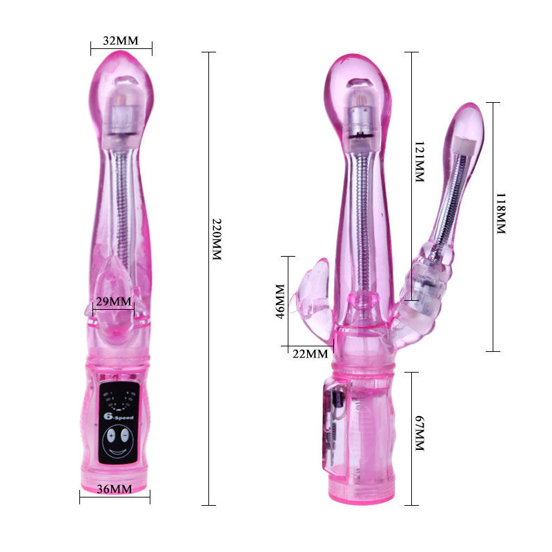 BAILE - FLEXIBLE VIBRATOR WITH ANAL STIMULATOR 3 