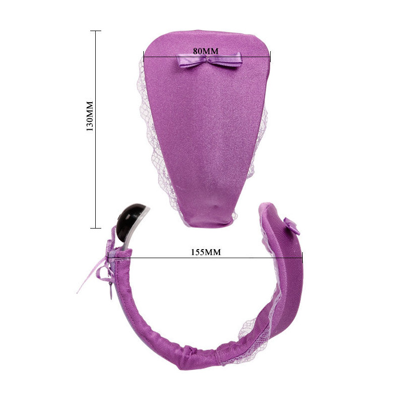 BAILE - THONG WITH VIBRATOR WITH LILAC REMOTE CONTROL 4 