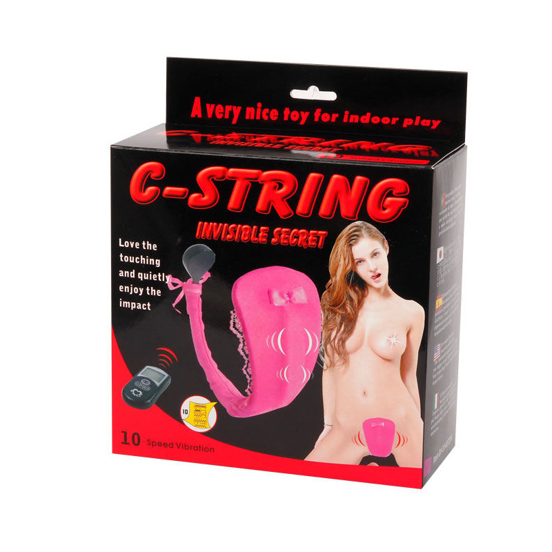 BAILE - STRING AVEC VIBRATEUR AVEC TÉLÉCOMMANDE LILAS 7 