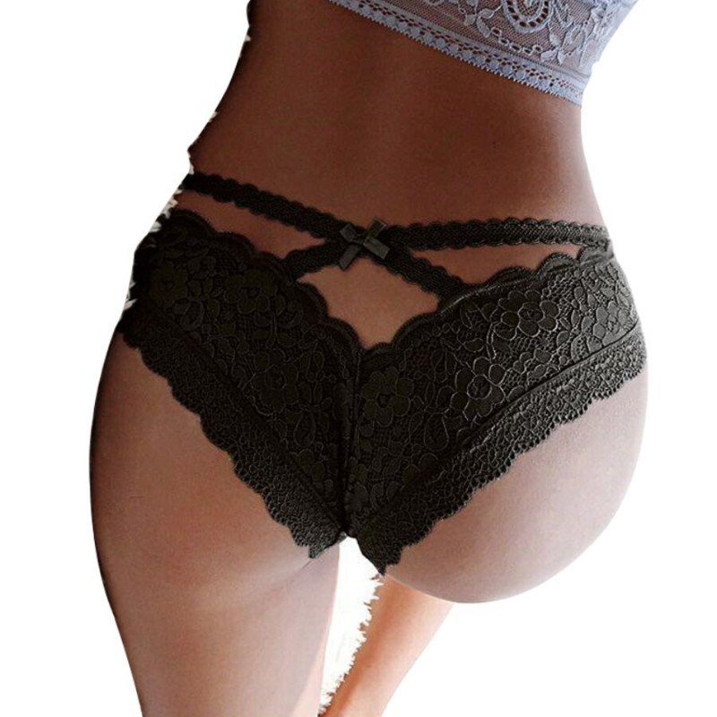 QUEEN LINGERIE - FLORAL LACE PANTIES S/M 1 