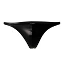 CUT4MEN - SLIP BRASILIANO IN PELLE NERA S 2 