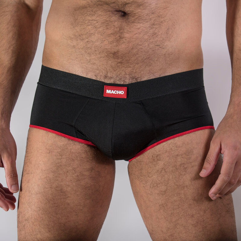 MACHO - MS24R UNTERHOSE DUNKELROT S 1 