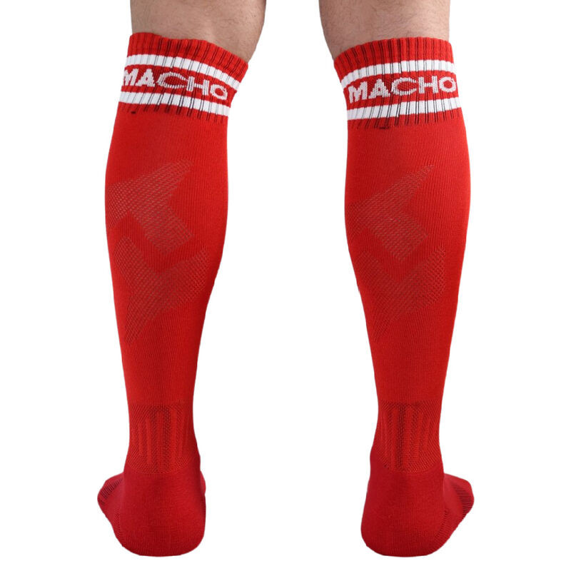 MACHO - LANGE SOCKEN EINE GRÖSSE ROT 2 