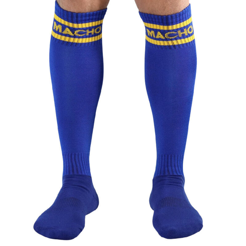 MACHO - LONG SOCKS ONE SIZE BLUE 1 