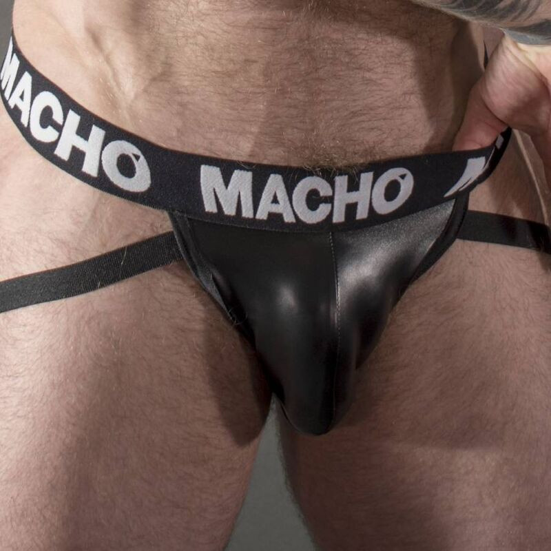 MACHO - MX25NC JOCK CUIR NOIR S 1 