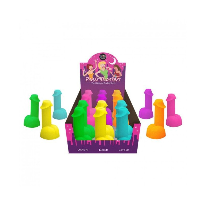 KHEPER GAMES - NEON SHOTS FORM PENIS 1 UNIT (RANDOM COLOR) 1 