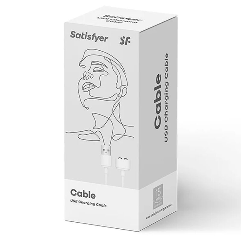 SATISFYER - CHARGUER CABLE WHITE 1 