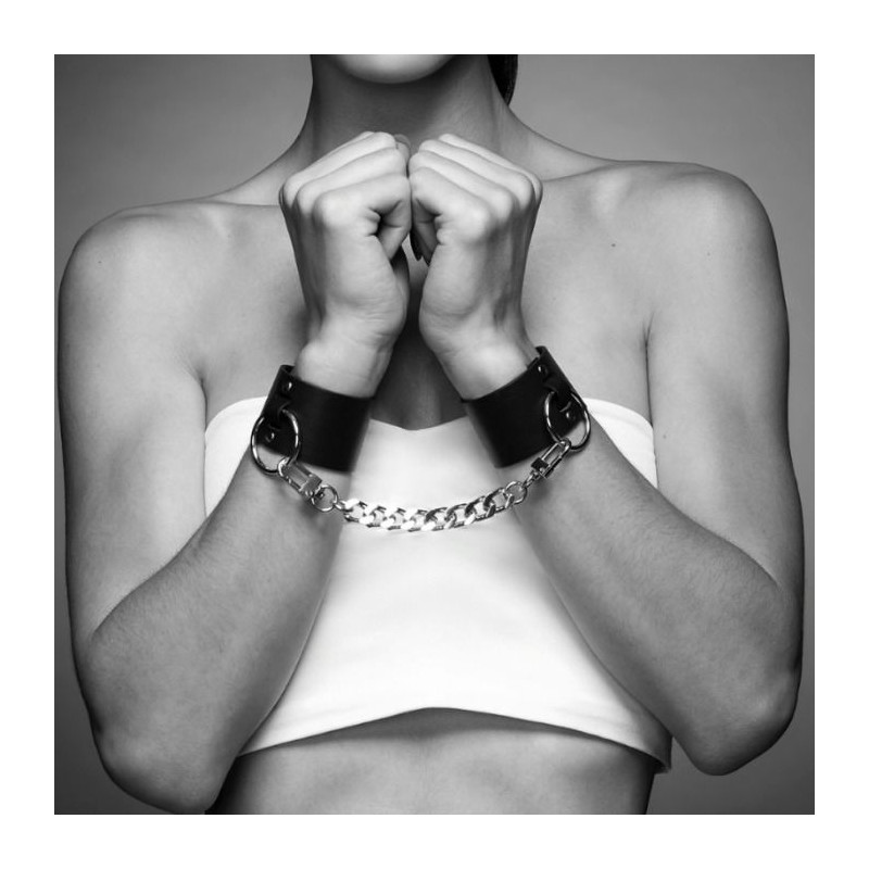 BIJOUX INDISCRETS MAZE - WIDE CUFFS BLACK 1 