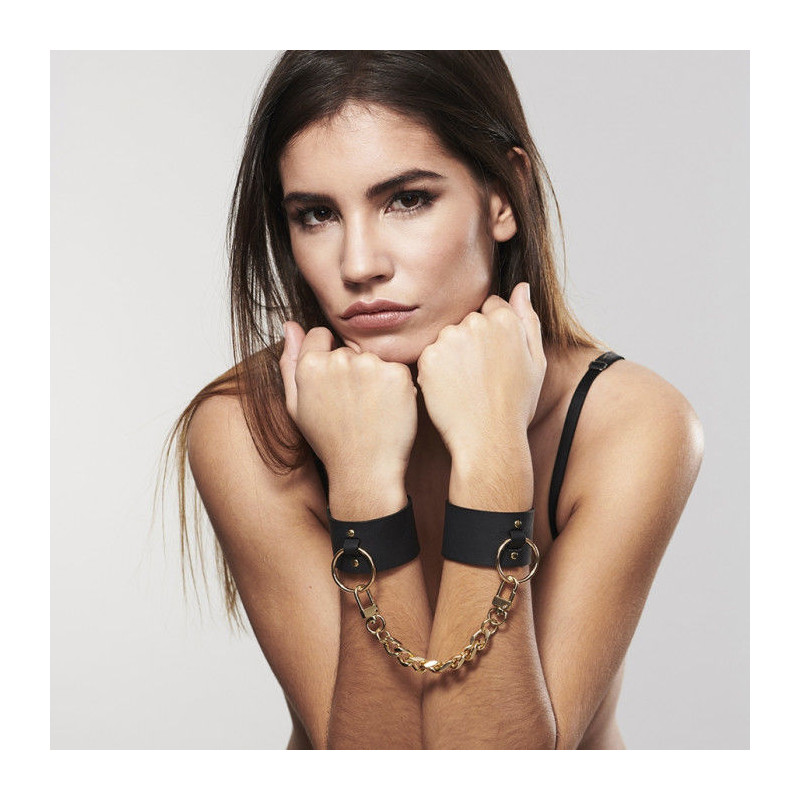 BIJOUX INDISCRETS MAZE - WIDE CUFFS BLACK 2 