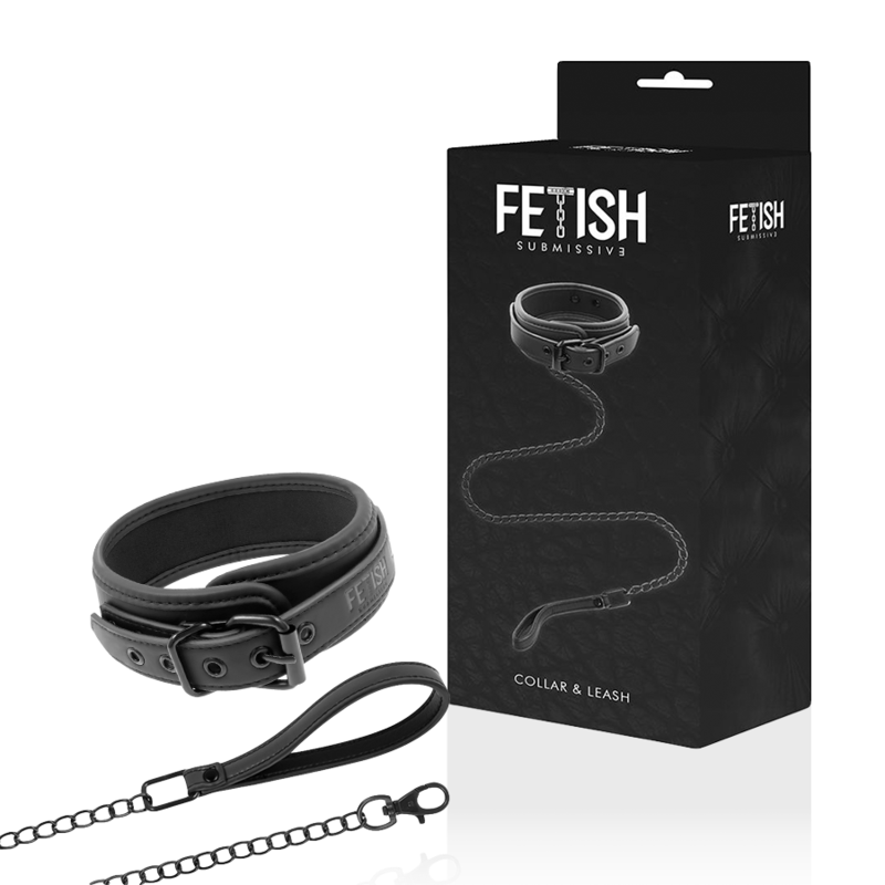 FETISH SUBMISSIVE - NOPRENE LINING CHAIN NECKLACE 1 