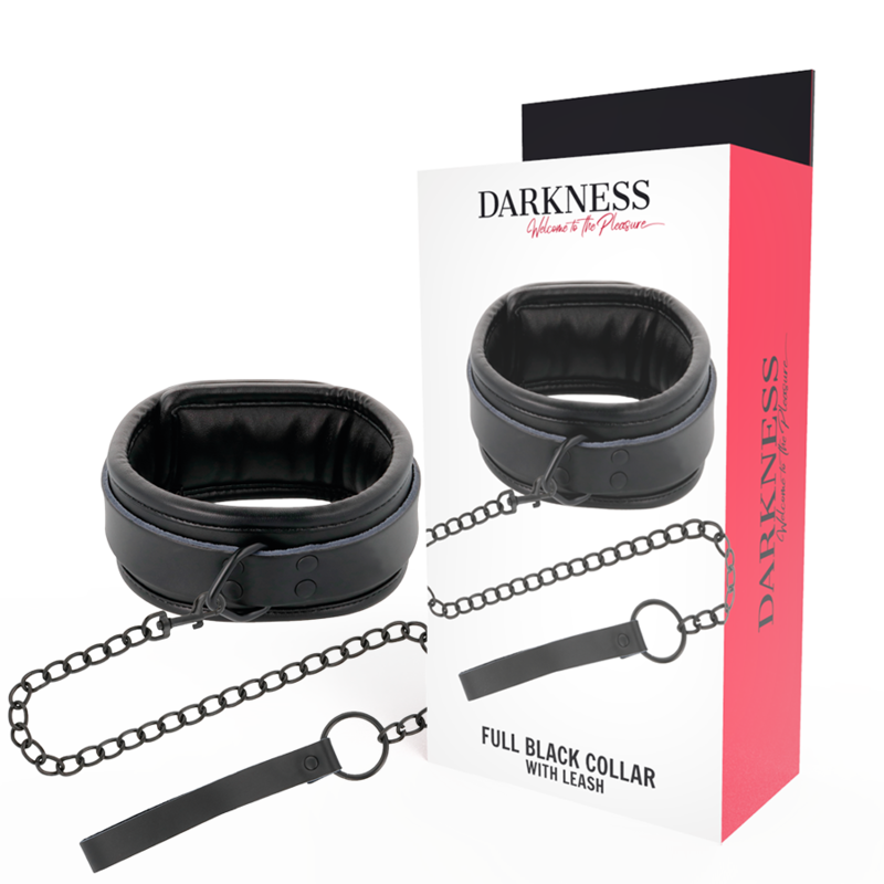 DARKNESS - COLLANA NERA CON CATENA 1 