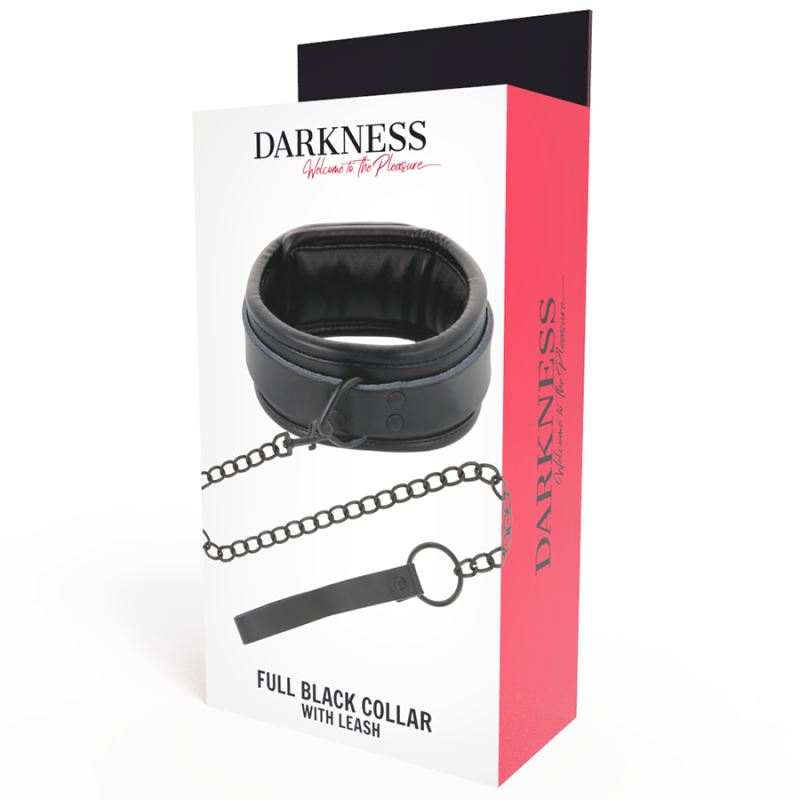 DARKNESS - COLLANA NERA CON CATENA 4 