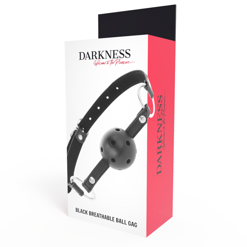 DARKNESS - BLACK BREATHABLE GAG 3 