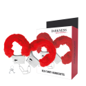 DARKNESS - RED LINED METAL HANDCUFFS 1 