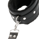 DARKNESS - LEATHER HANDCUFFS FOR FOOT AND HANDS BLACK 6 