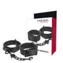 DARKNESS - WIDE THIN TEXTURED HANDCUFFS 1 