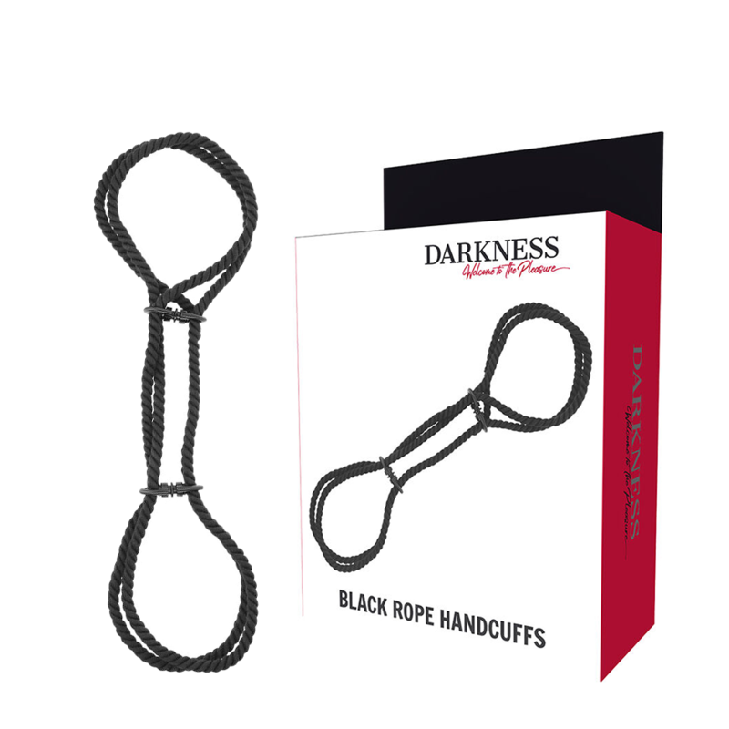 DARKNESS - 100% COTTON ROPE HANDCUFFS OR ANKLE HANDCUFFS 1 