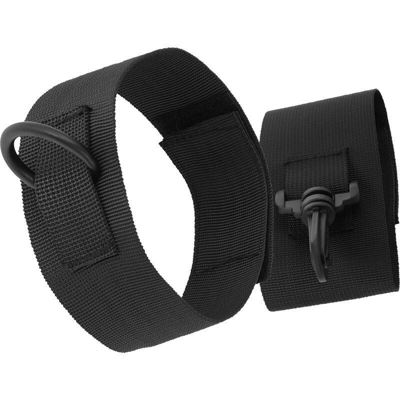 DARKNESS - BLACK NYLON ANKLE CUFFS 3 