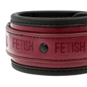 FETISH SUBMISSIVE DARK ROOM - VEGAN LEATHER HANDCUFFS WITH NEOPRENE LINING 3 