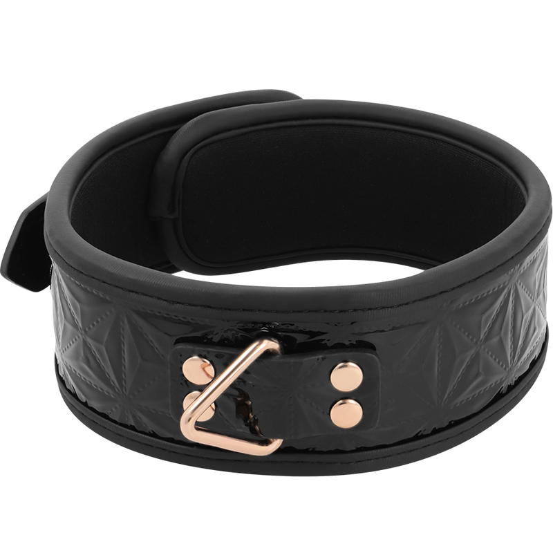 BEGME - BLACK EDITION PREMIUM VEGAN LEATHER COLLAR WITH NEOPRENE LINING 2 