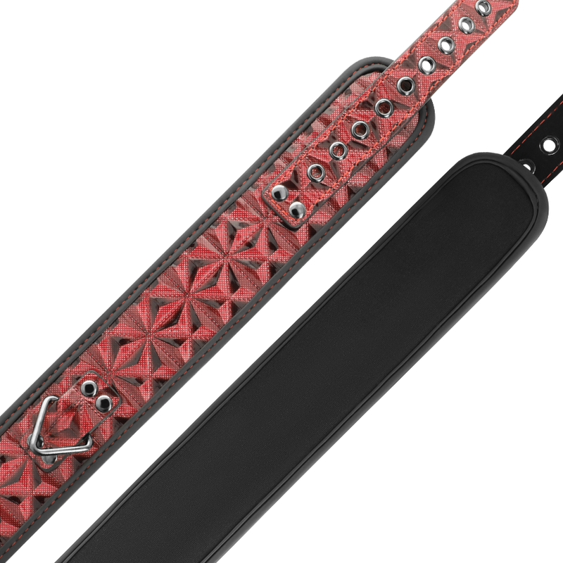 BEGME - RED EDITION PREMIUM VEGAN LEATHER COLLAR WITH NEOPRENE LINING 3 