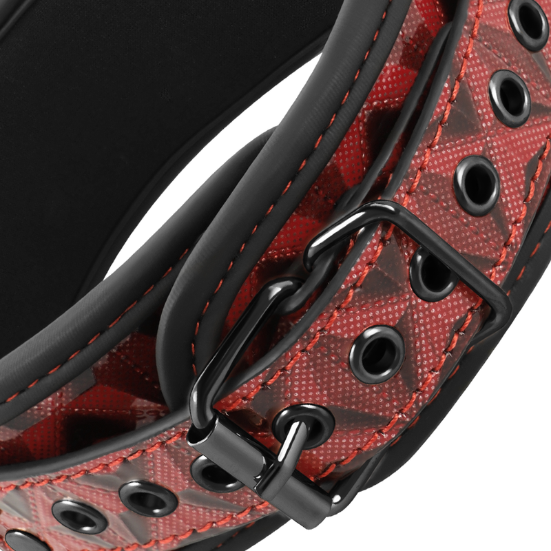 BEGME - RED EDITION PREMIUM VEGANES LEDERHALSBAND MIT NEOPRENFUTTER 4 