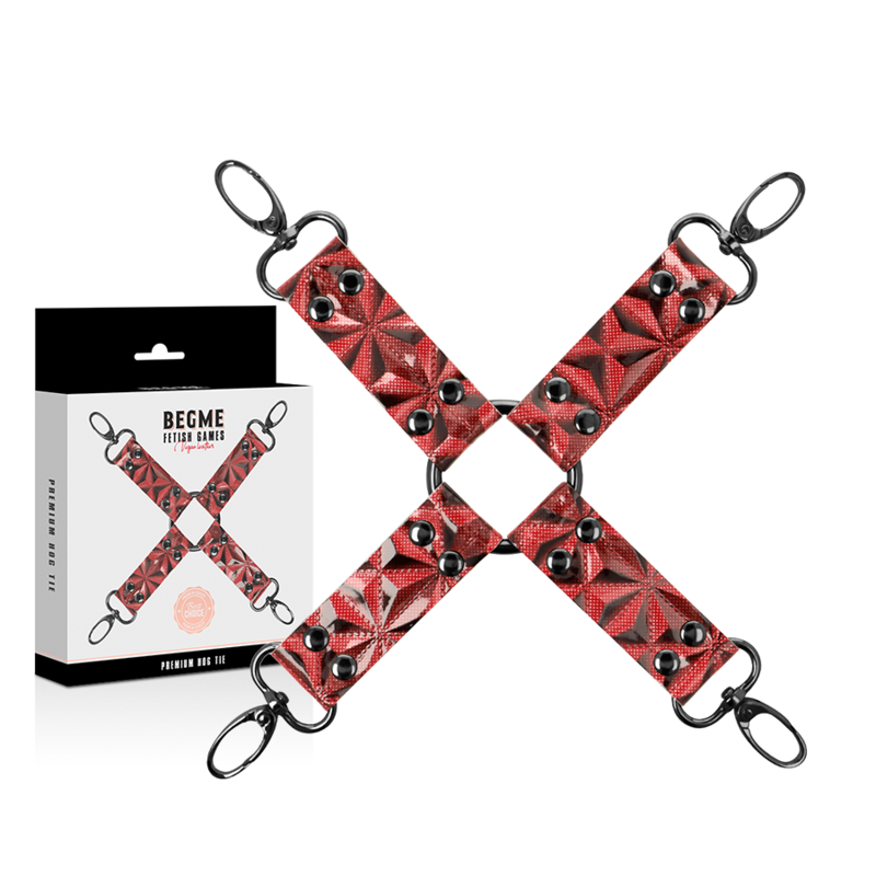 BEGME - RED EDITION PREMIUM VEGAN LEATHER HOG TIE 1 