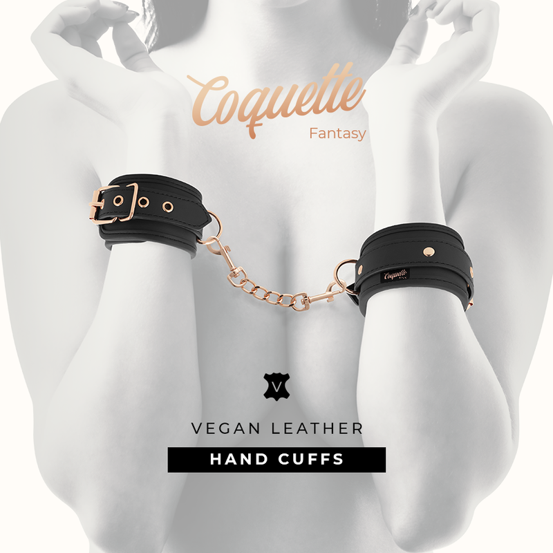 COQUETTE CHIC DESIRE - FANTASY VEGAN LEATHER HANDCUFFS 6 