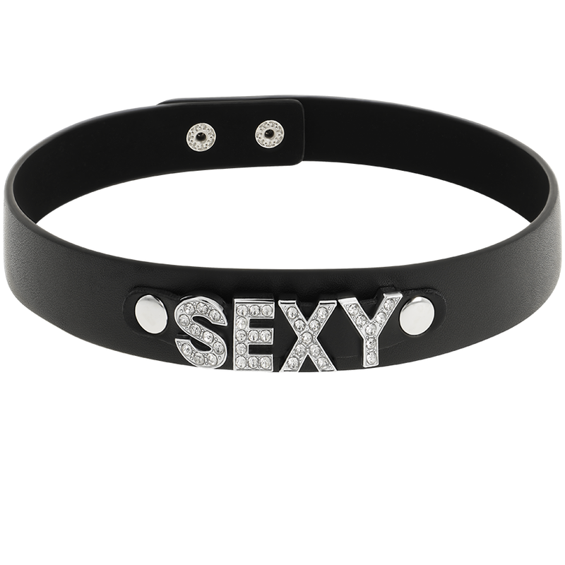 COQUETTE CHIC DESIRE - SEXY VEGAN LEATHER CHOKER 2 