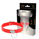 COQUETTE CHIC DESIRE - RED VEGAN LEATHER NECKLACE WOMAN FETISH ACCESSORY 1 