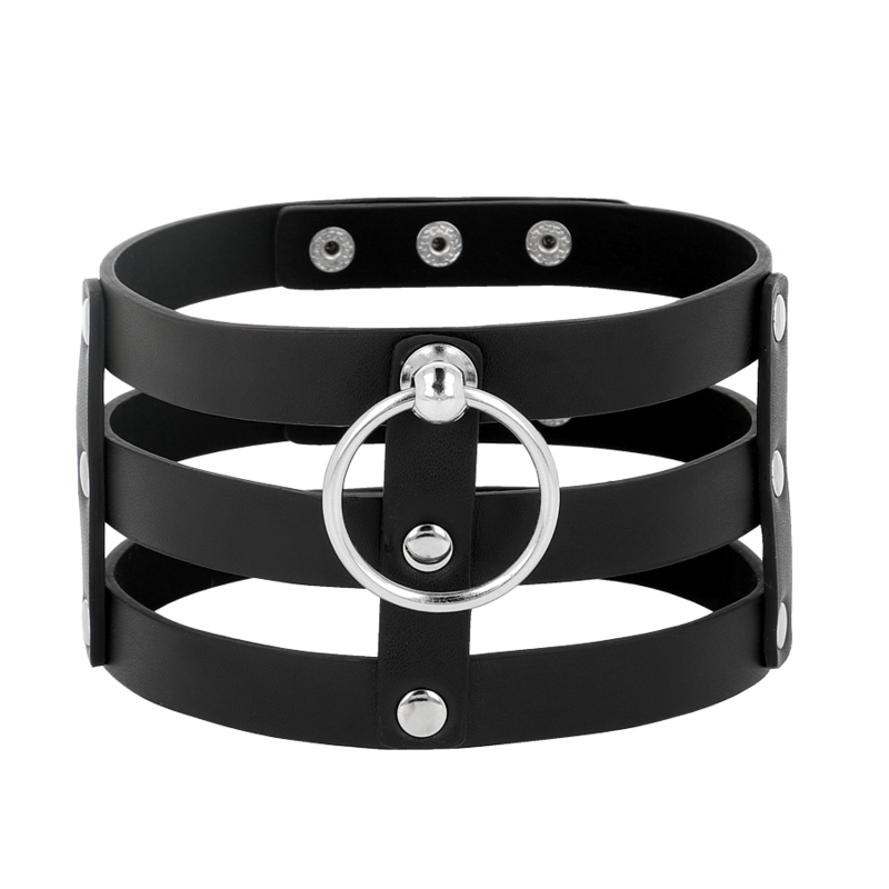 COQUETTE CHIC DESIRE - FETISH STYLE VEGAN LEATHER CHOKER 3 