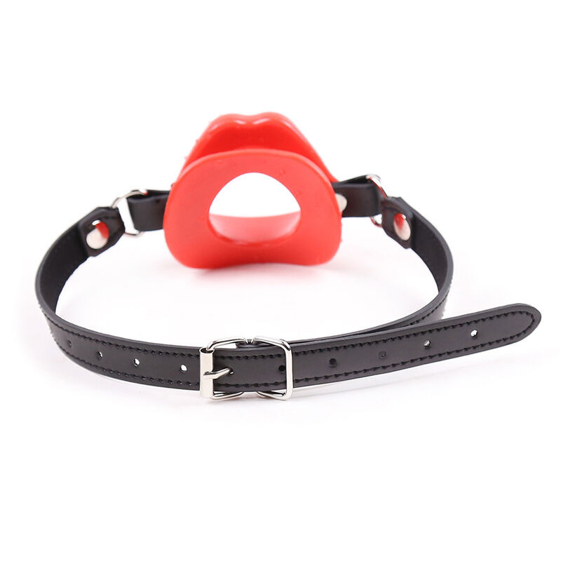 OHMAMA FETISH - RED LIP GAG WITH STRAP 5 