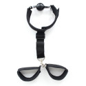 OHMAMA FETISH - FETISH NEOPRENE GAG WITH HAND CUFFS 7 